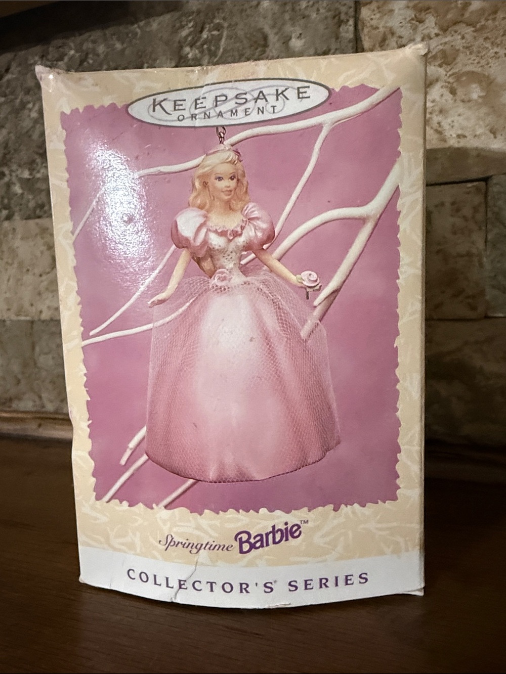 Hallmark Springtime Barbie Keepsake Ornament - Pink and Cream